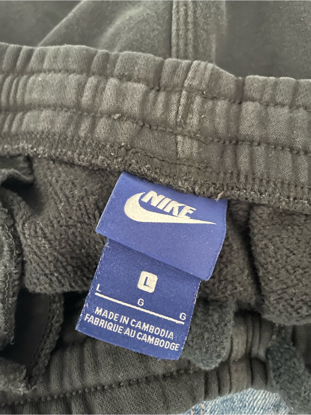 Nike Sweatpant Joggers Black Mens Size Large - Picture 7 of 7
